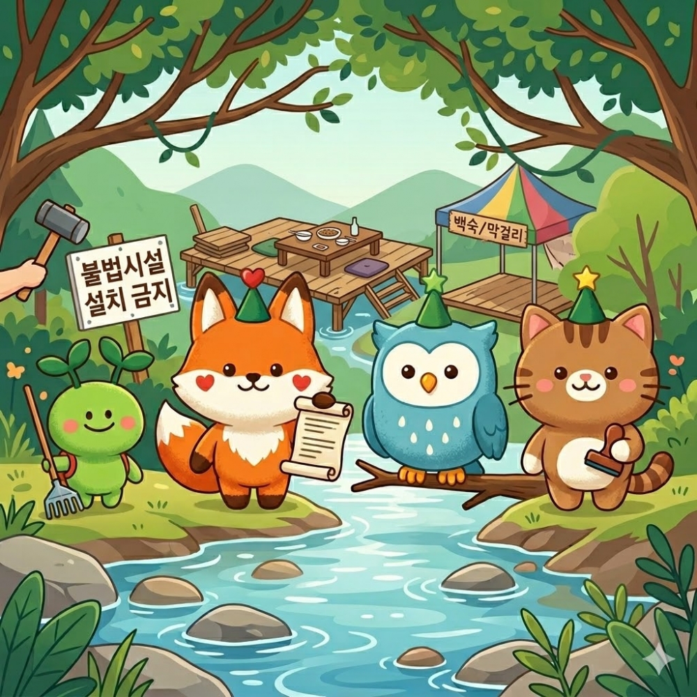 하천&middot;계곡 불법시설 자진철거 및 신고기간 운영(5.20.~6.30.)